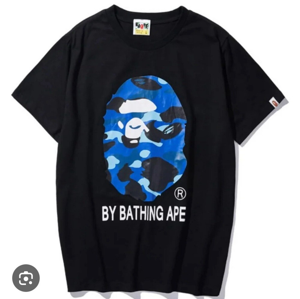 Bape Shirt Size XLarge Big Ape Camo Logo Bathing Ape Designer Tee Thick Heavy