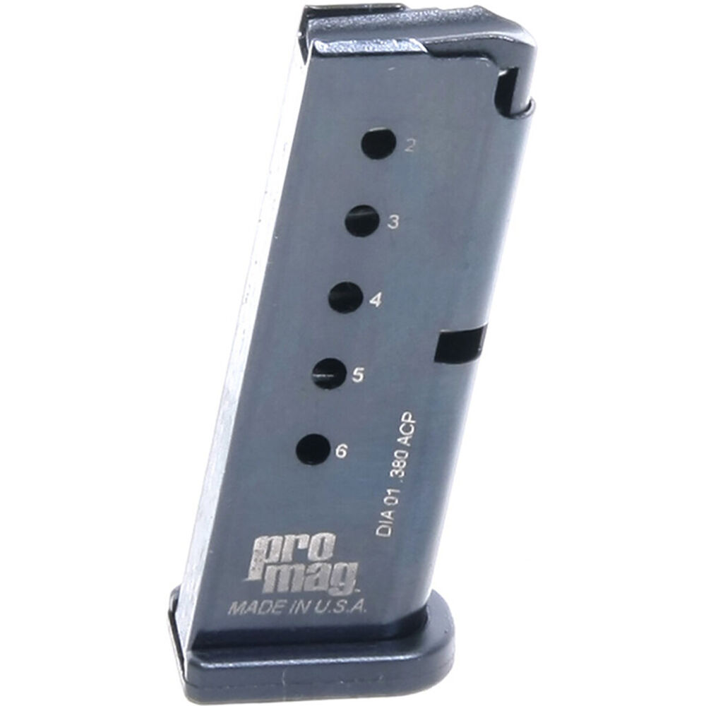 ProMag Diamondback .380 ACP, 6-Round Extended Magazine, DIA 01, Blue Steel