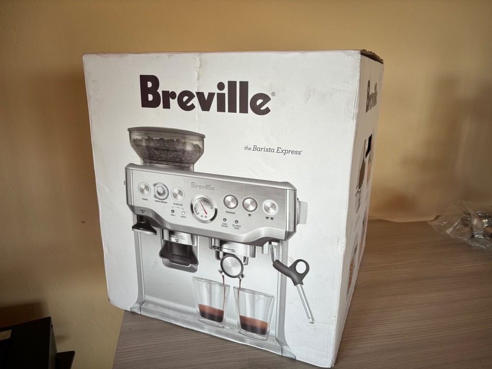 PayPal Verified: Brand New In Box Breville Barista Express Espresso Machine $700-image