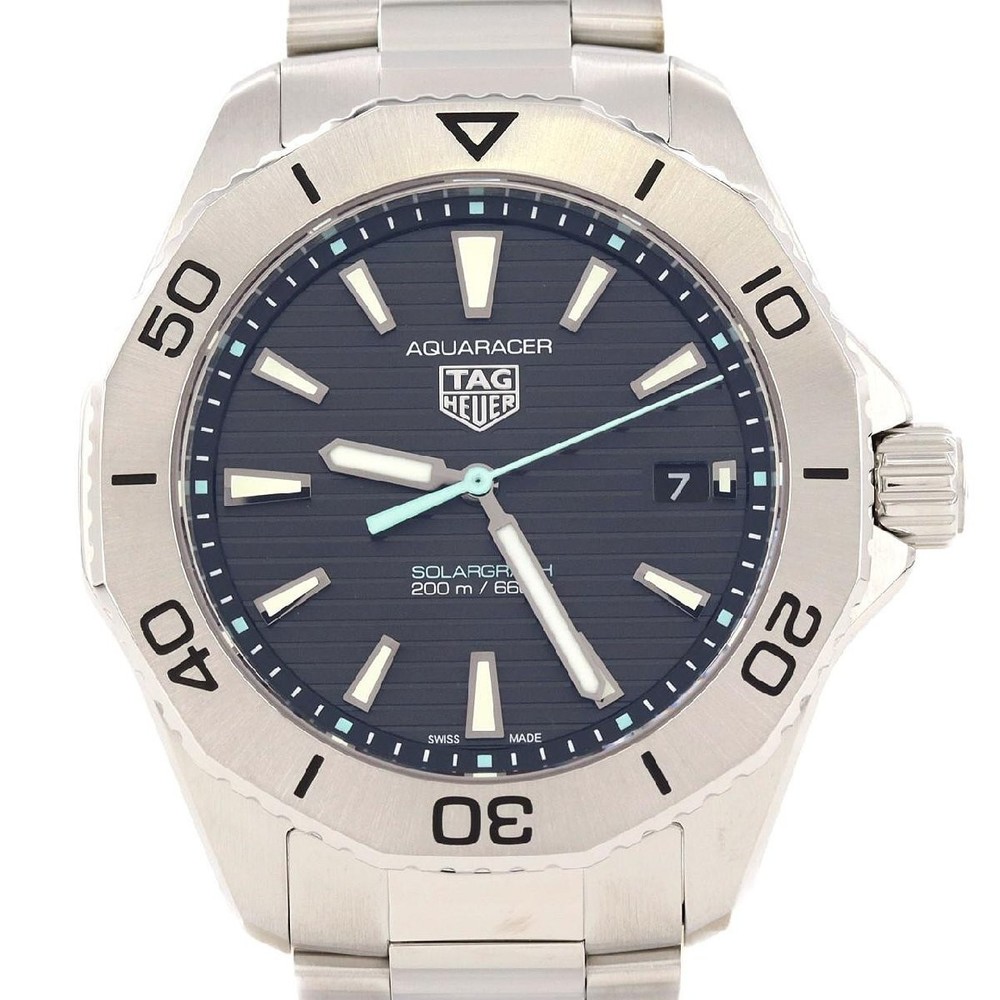 TAG Heuer Aquaracer 200 Solargraph Solar Quartz Watch WBP1114 BA0000 Stainless Steel