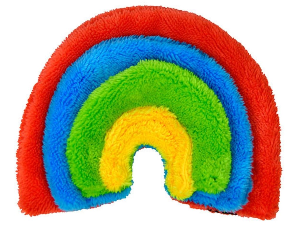 Duraplush Medium Rainbow: Sqeakerless Eco-Friendly and Durable Toy for Dogs |...
