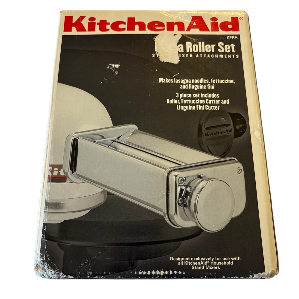 KitchenAid KPRA Pasta Roller Set Stand Mixer Attachment Open Box