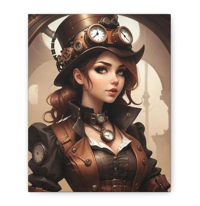 Steampunk Explorer Wall Art for Fantasy Home Decor Lovers
