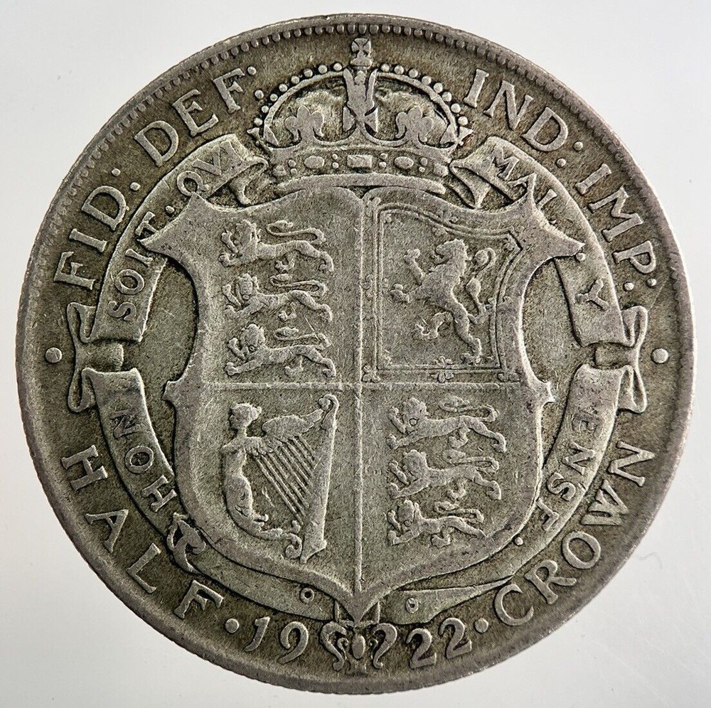 1922 George V Half-Crown Silver Coin | Fine Collectable Grade | a8123