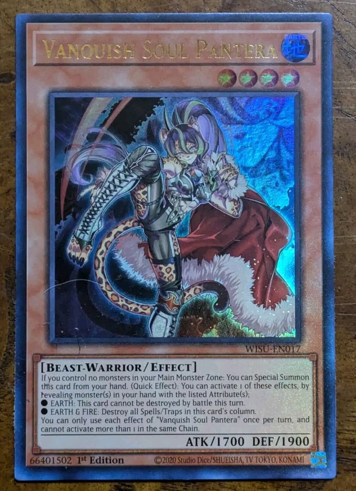 Vanquish Soul Pantera WISU-EN017 Ultra Rare 1st Edition Near Mint Yu-Gi-Oh!