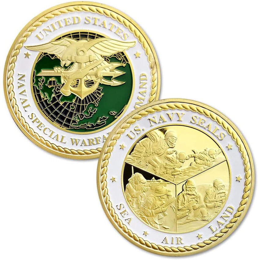 Navy Seals Coin Commemorative US Challenge Military Decorations Collect Gift