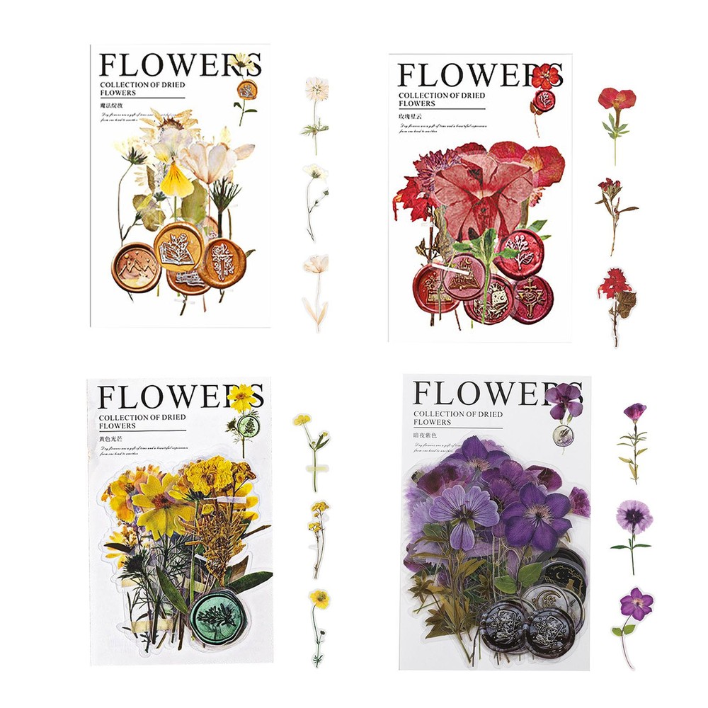 Dried Flower Decals Waterproof Botanical Decals Plant Decals for classic