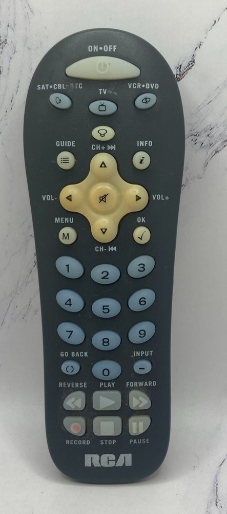 RCA UM3 R-6 Gray Replacement Remote Control Clicker 5625P No Cover  