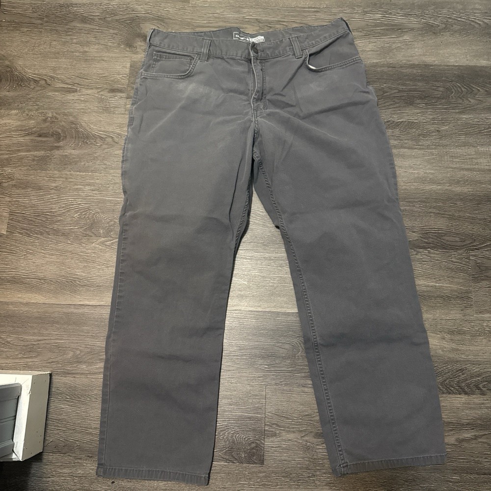 Carhartt Relaxed Fit Canvas Work Pants for Men Size 36 in Faded Gray
