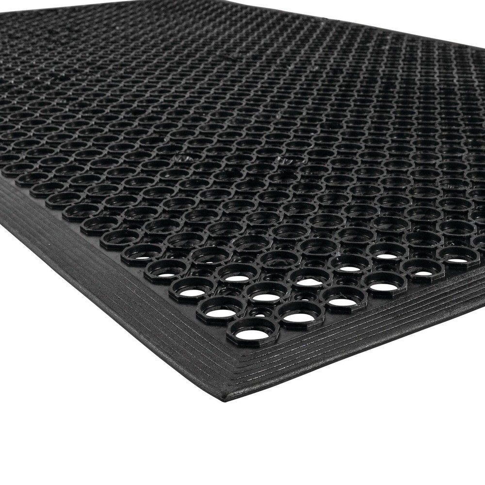3' x 5' Lightweight Restaurant Drainage Mat, Anti-Fatigue for High Traffic Ar...