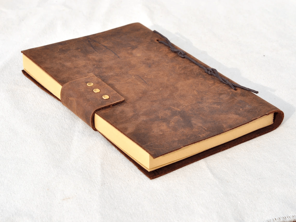 Custom Engraved Leather Notebook - Handmade & Unique-image