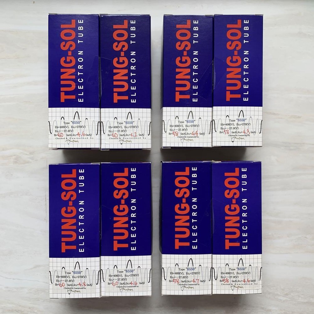 TUNG - SOL 6550 вакуумная трубка набор из 8, сделано в России, подобранная пара, 4 комплекта