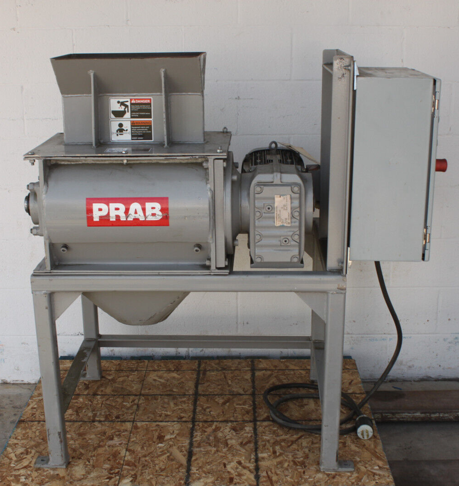 PRAB Heavy Duty 2HP Horizonal Axis Metal Shredder Grinder Crusher
