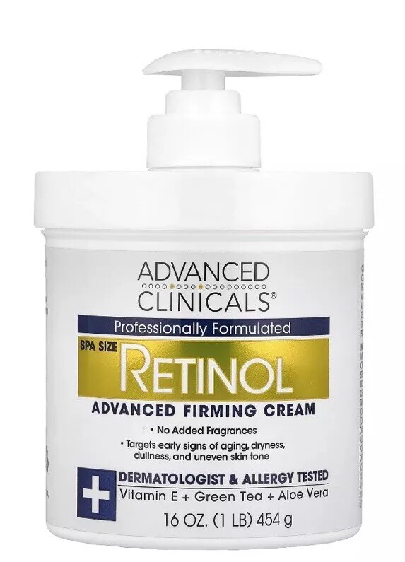 Advanced Clinical Retinol, Advanced Firming Cream, 16 oz (454 g) Spa Size NEW