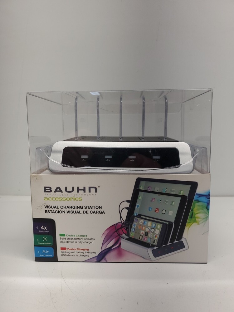 Brauhn 5-Device Charging Station with LED Indicators and Fast Charging-image