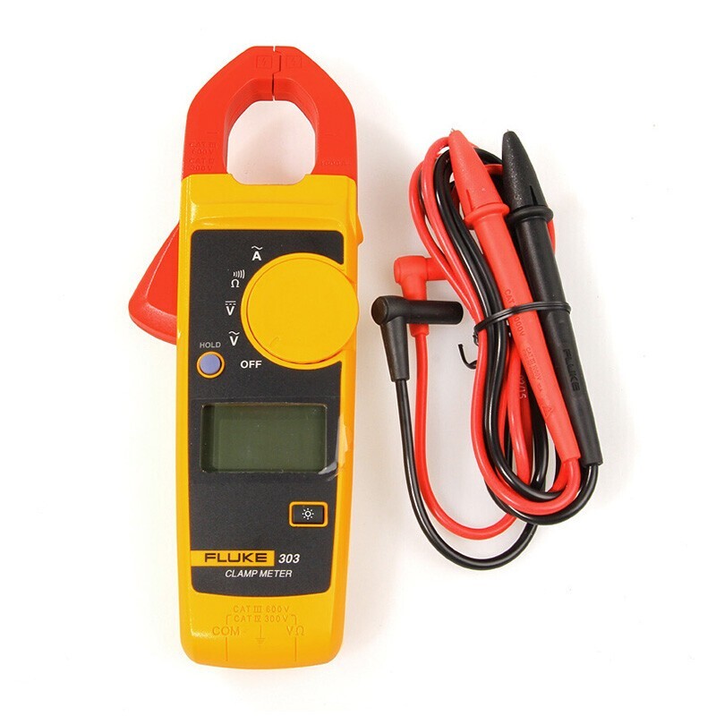 New Fluke 303 Clamp Multimeter AC/DC Handheld 600A 30mm 4000Ω With Backlight