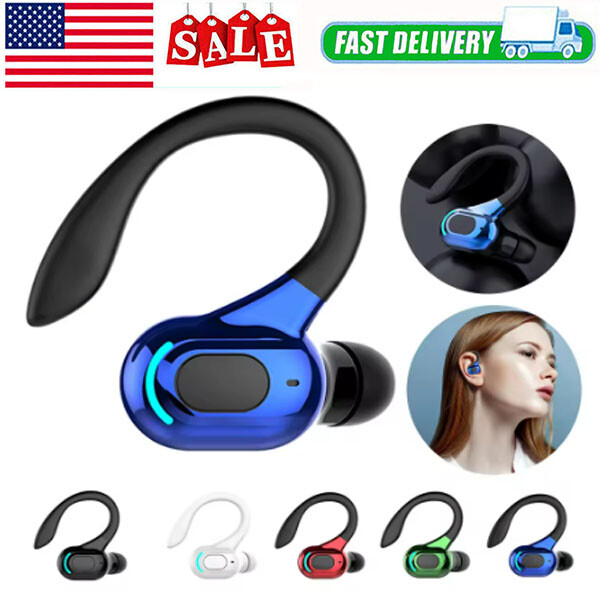 New Bluetooth 5.1 Headset Wireless Earbuds Earphones Stereo Headphones Ear Hook