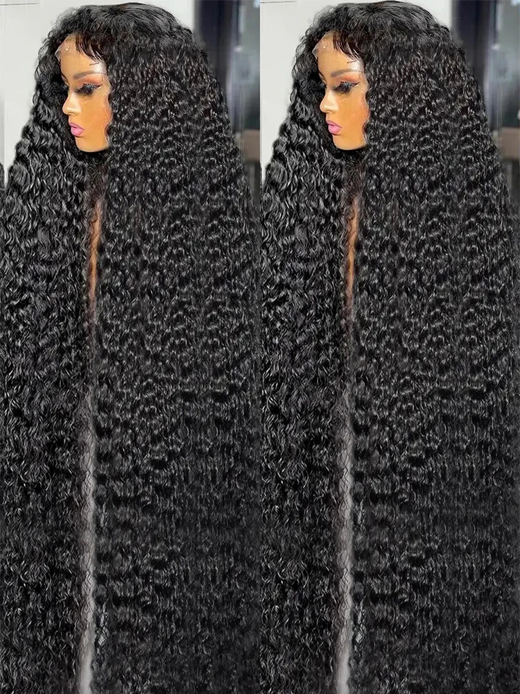 13x6 HD Brazilian Curly Human Hair Wig Glueless Preplucked Lace Front