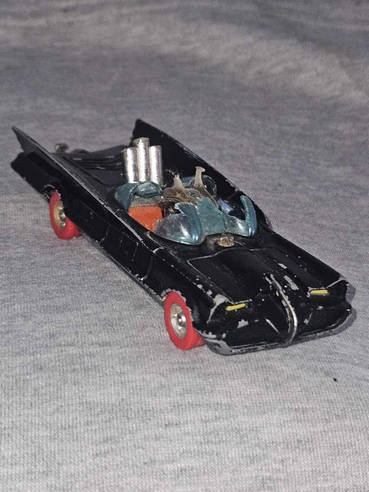 1972 Corgi Batmobile 1/43 Scale with Red Wheels