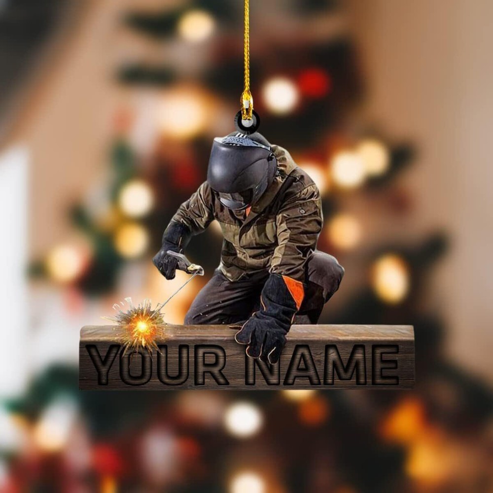 Personalized Welder Ornament  Custom Welder Ornaments Welding Ornament