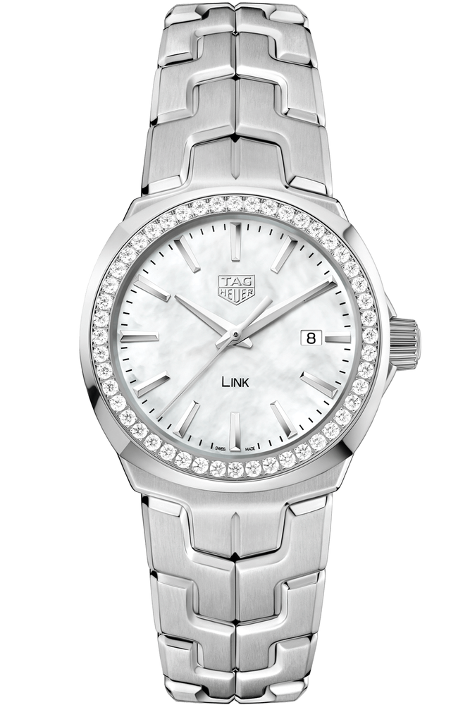 TAG Heuer Link Women's White Mother of Pearl Watch WBC1314.BA0600
