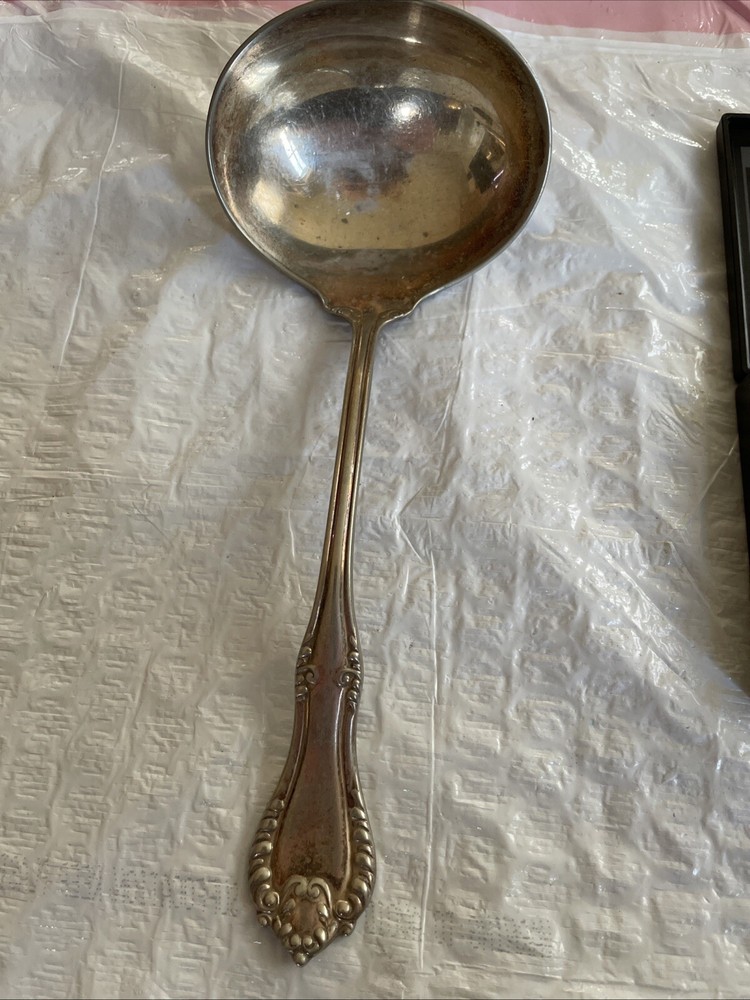Reed & Barton Sterling Silver Gravy Ladle 7.75”