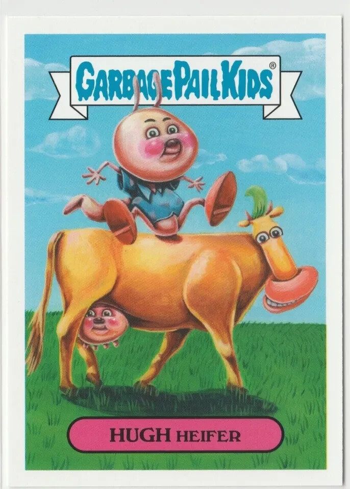 Hugh Heifer #3b Garbage Pail Kids GPK 2019 We Hate the 90s Trading Card