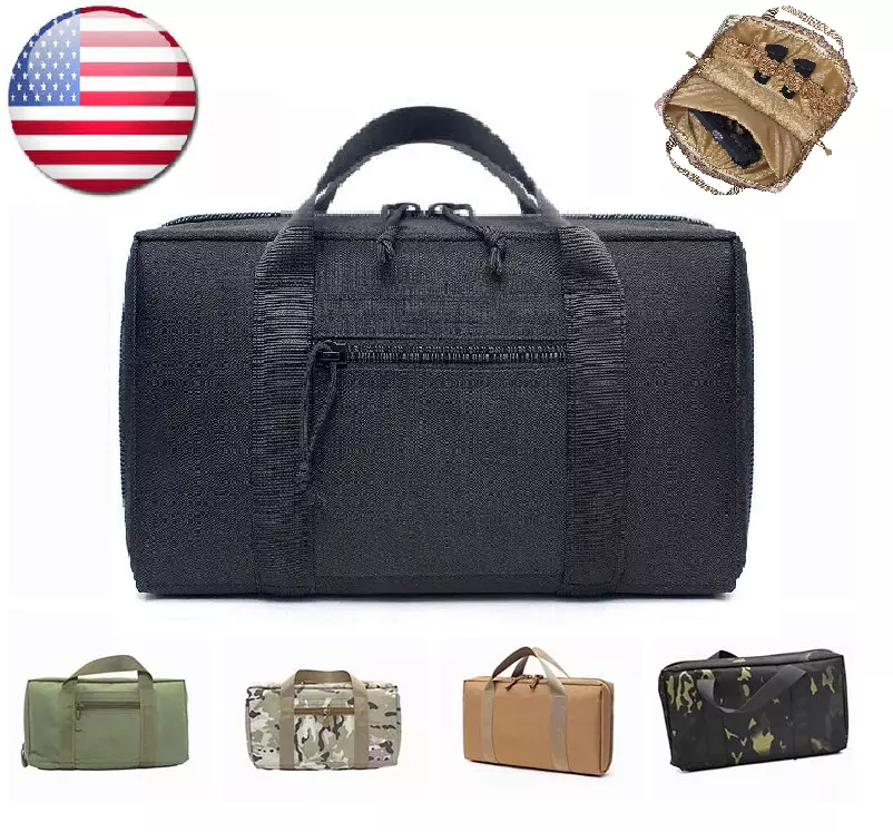 Tactical Pistol Case Handgun Bag Hunting Shooting Range Gun Magazine Carry Pouch