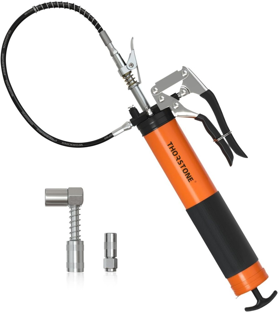 US Thorstone Grease Gun Kit 7000PSI Heavy Duty Pistol Grip Grease Guns Set | Loo