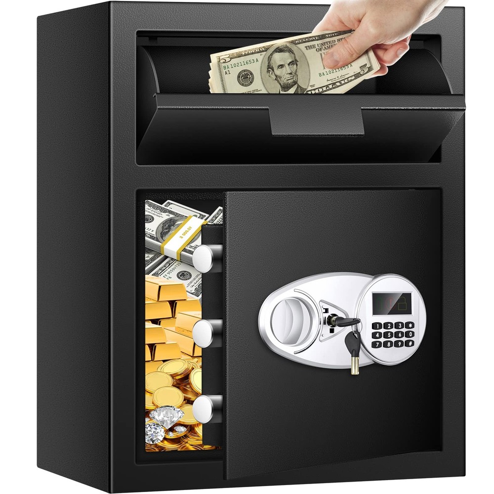 2.8 Cuft Anti-Theft Digital Drop Slot Safe for Cash & Valuables
