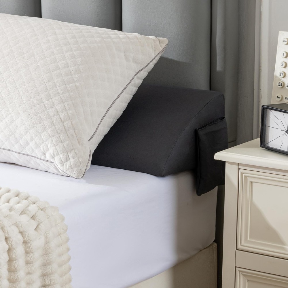 Queen Bed Wedge Pillow Headboard 60x10x6 Inches for Mattress Gap Support