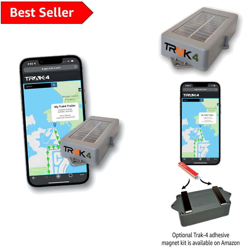 Durable GPS Tracker with Waterproof Design & Built-in Solar Panel - Global Use