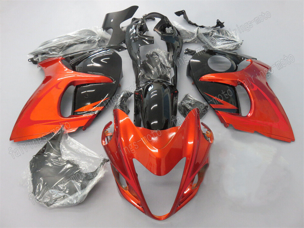2008-2020 GSX-R 1300 Orange Black ABS Injection Fairing Body Kit A41