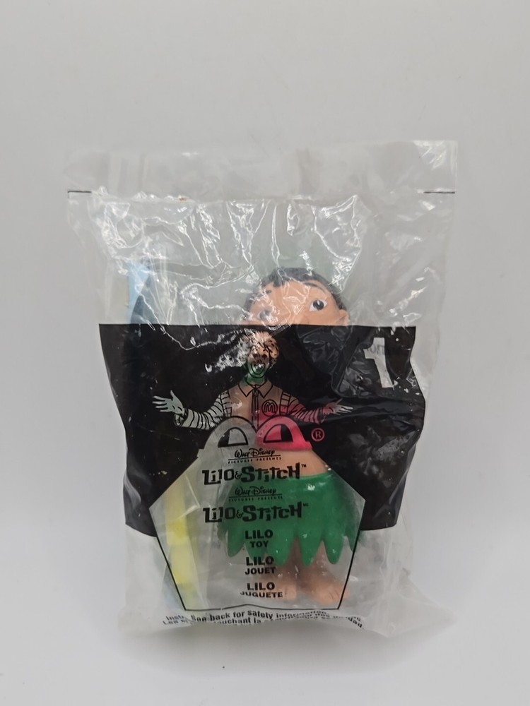 Lilo & Stitch Vintage McDonalds Happy Meal Toy Hula 2002-Lilo #1-Sealed NEW