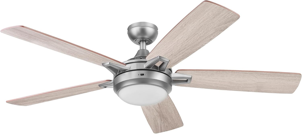 52-Inch Lorelai Smart Ceiling Fan with Light Kit, Remote Control, Flush or Downrod Mount, Modern Design