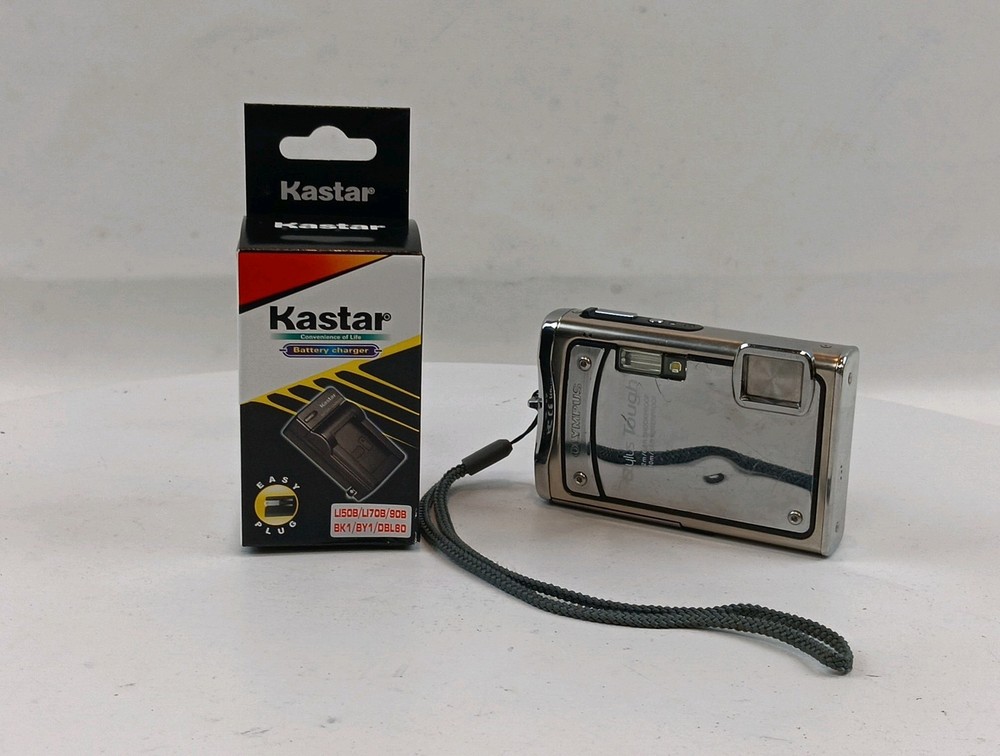 Olympus Stylus Tough-8000 12MP Waterproof Digital Camera with Tested Battery Charger