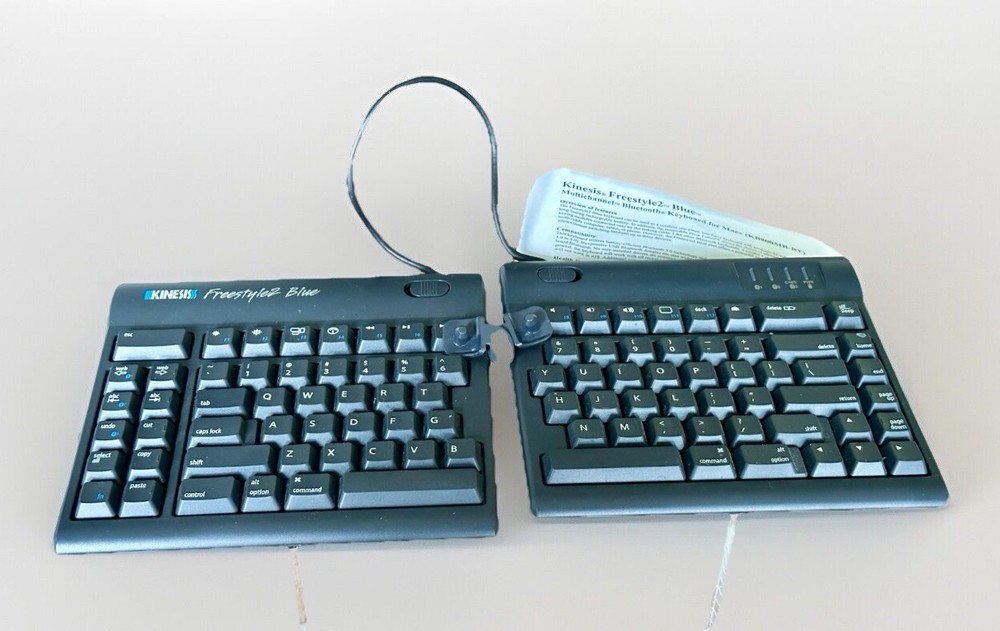 Kinesis Freestyle2 Blue For Mac Bluetooth Ergonomic Keyboard KB800MB-BT