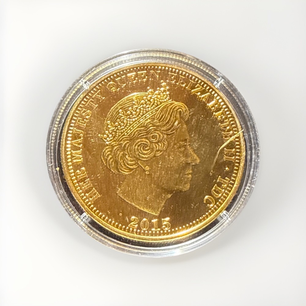 2015 Proof TDC Long to Reign Queen Elizabeth II 1 Crown Coin