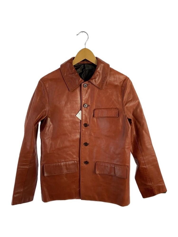 Trans Continents Brown Leather Blouson Jacket 1266