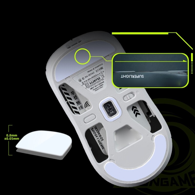 2 Sets Curved Mice Skates Glides for Smooth Feet Movement