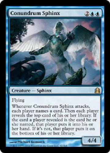 Conundrum Sphinx X4 4x4 Commander MTG Card DJMagic