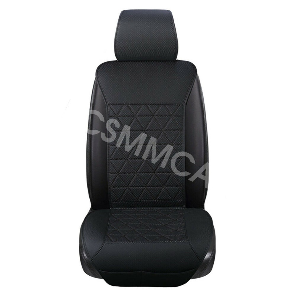 Car Interior Front Seat Cushion Cover Protector PU Leather Pad For Four Seasons