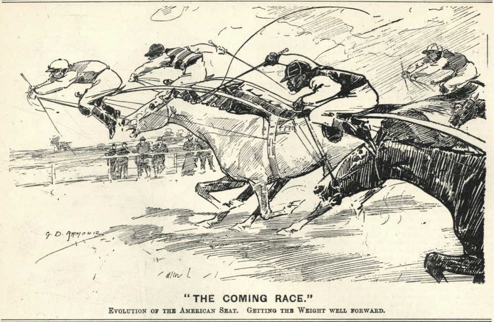 1899 British PUNCH Cartoon: HORSE RACING LAMPOON 