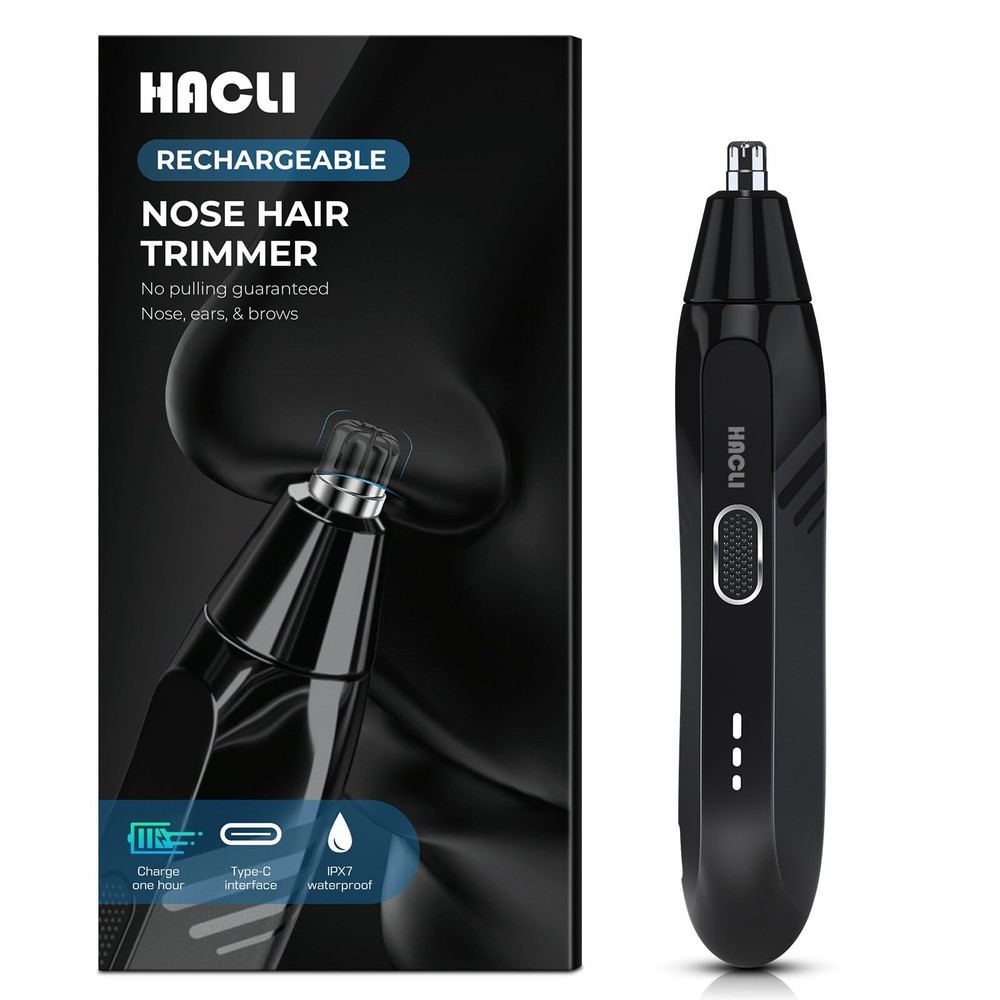 Nose Hair Trimmer for Men Women - Electric Nose Hair Clipper with Replaceable...