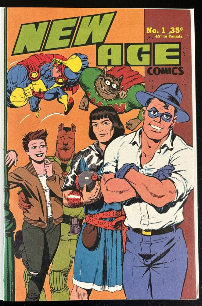 New Age Comics #1 Fantagraphics 1995 1st Color TMNT rear cover Collectors Item