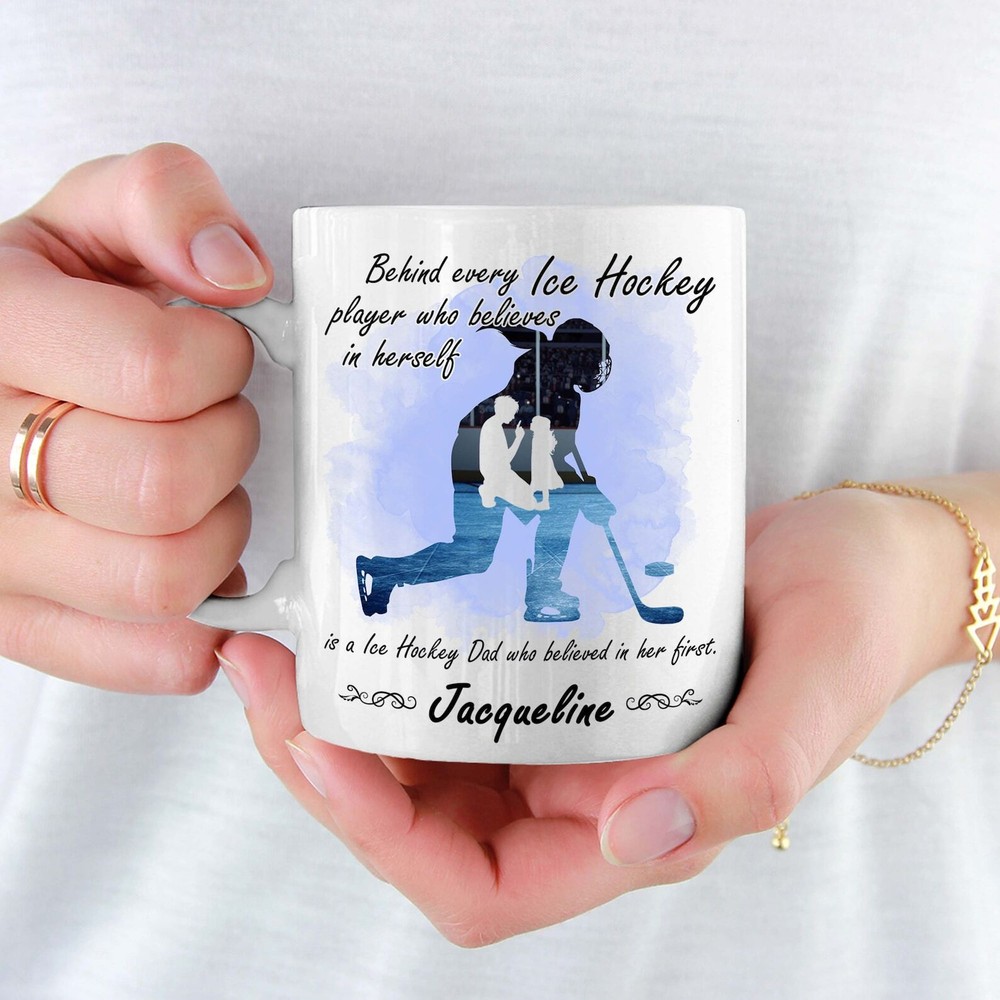 Custom Name Coffee Mug For Father's Day Birthday Gift From Daughter Behind Every