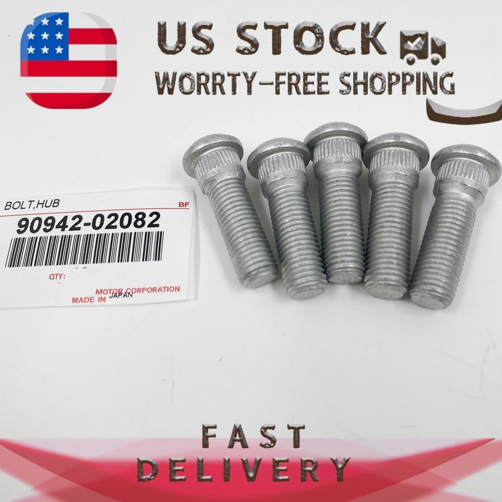 For TOYOTA 4RUNNER SCION tC LEXUS GX460 WHEEL LUG STUD QTY 5 90942-02082