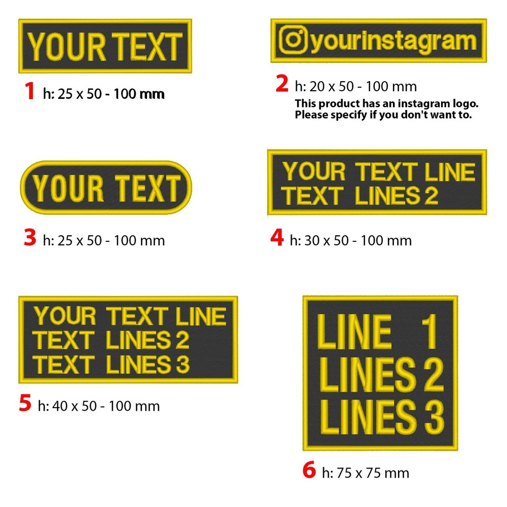 Custom Embroidered Name Patch for Bikers and Scooters-image