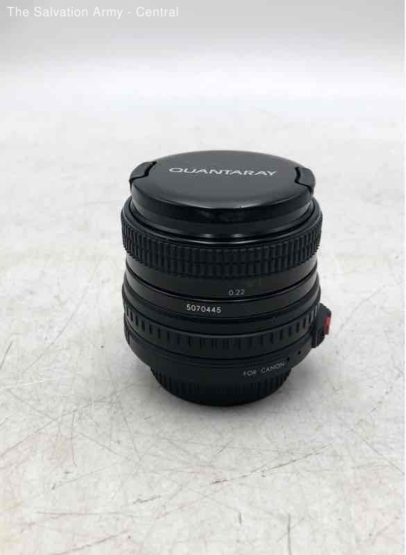 Quantaray 5070445 Black Photography Lens With Cap For Canon Camera