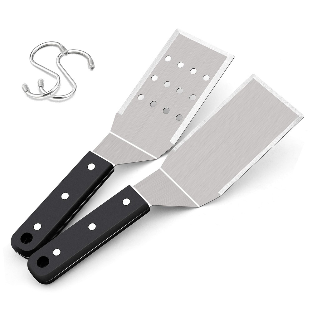 Stainless Steel Heavy Duty Metal Spatula with Riveted Handle